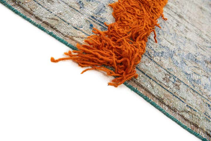 9' 10 x 13' Hand Knotted Ultra Vintage Persian Wool Rug