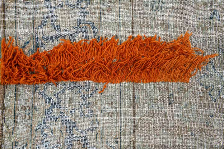9' 10 x 13' Hand Knotted Ultra Vintage Persian Wool Rug