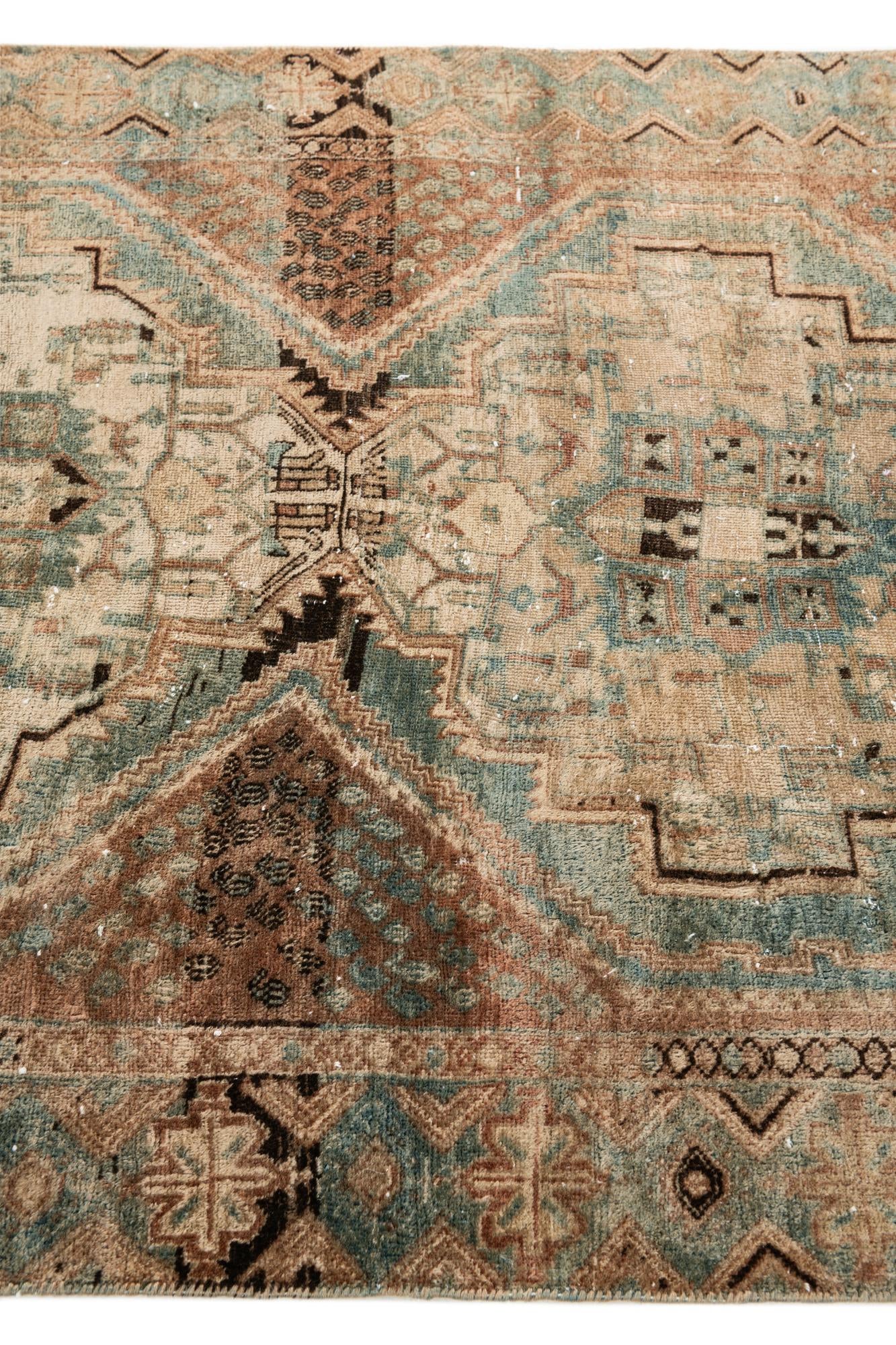 3' 8 x 5' Hand Knotted Ultra Vintage Persian Wool Rug