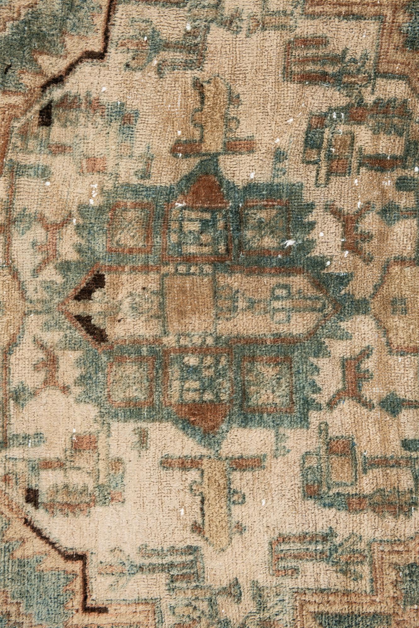 3' 8 x 5' Hand Knotted Ultra Vintage Persian Wool Rug