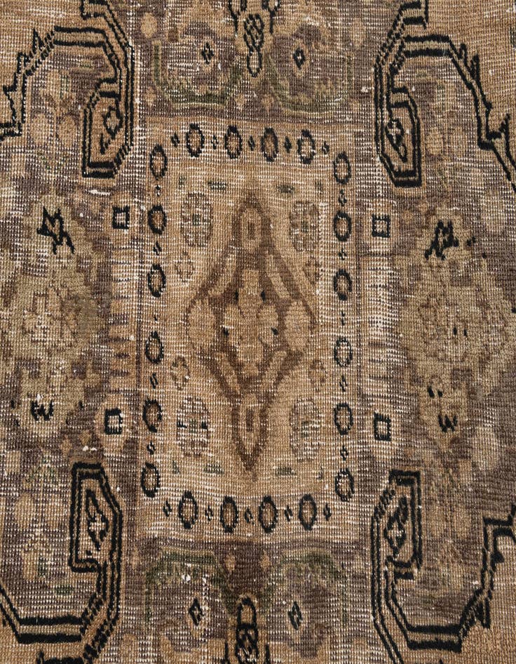 Detail image of 6' x 8' 9  Hand Knotted Ultra Vintage Persian Wool Rug