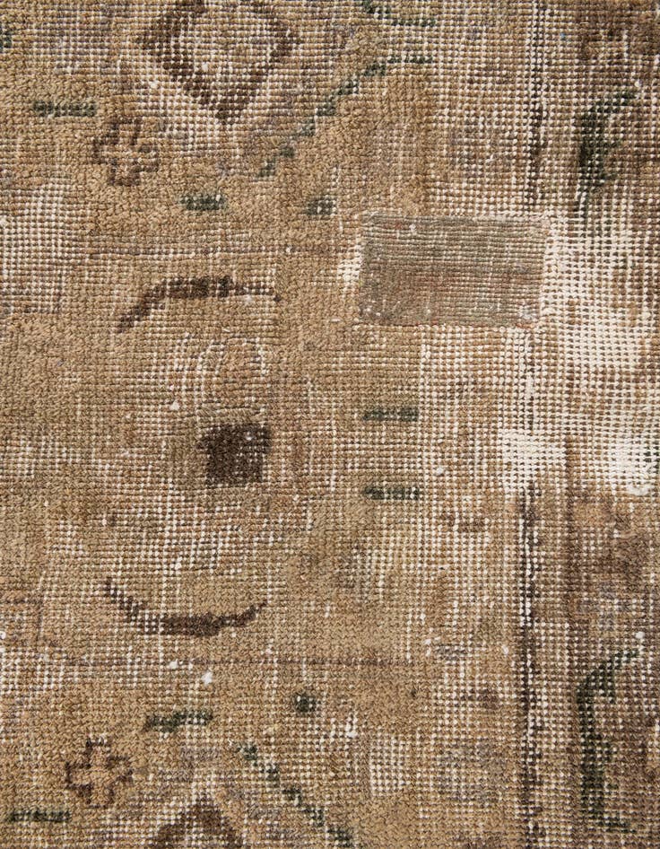 Detail image of 6' x 8' 9  Hand Knotted Ultra Vintage Persian Wool Rug