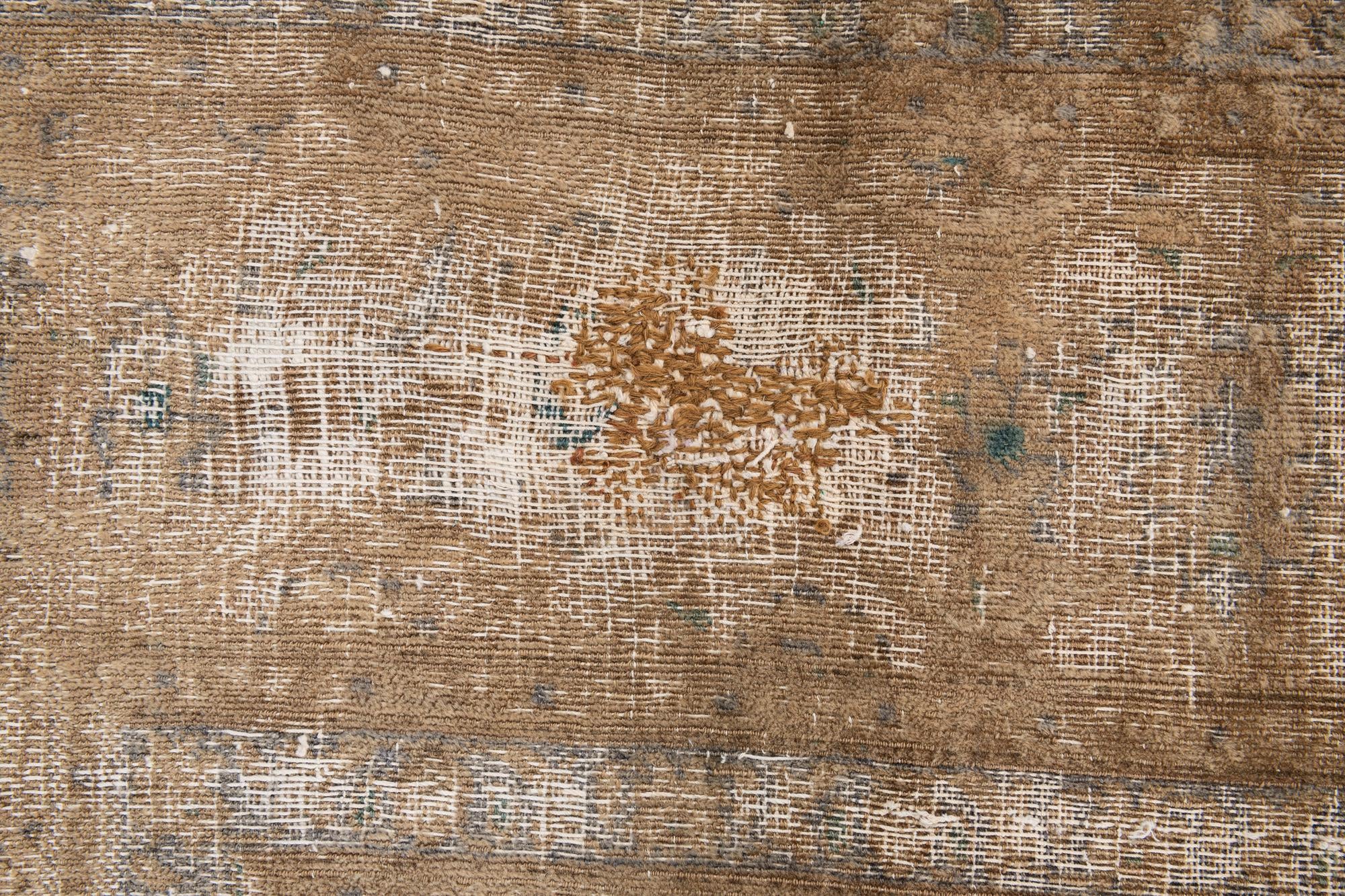 6' x 9' 3 Hand Knotted Ultra Vintage Persian Wool Rug