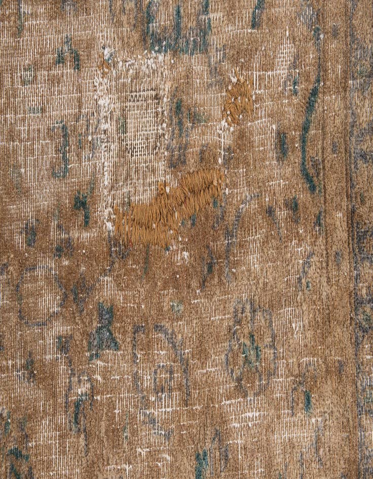 Detail image of 6' x 9' 3  Hand Knotted Ultra Vintage Persian Wool Rug