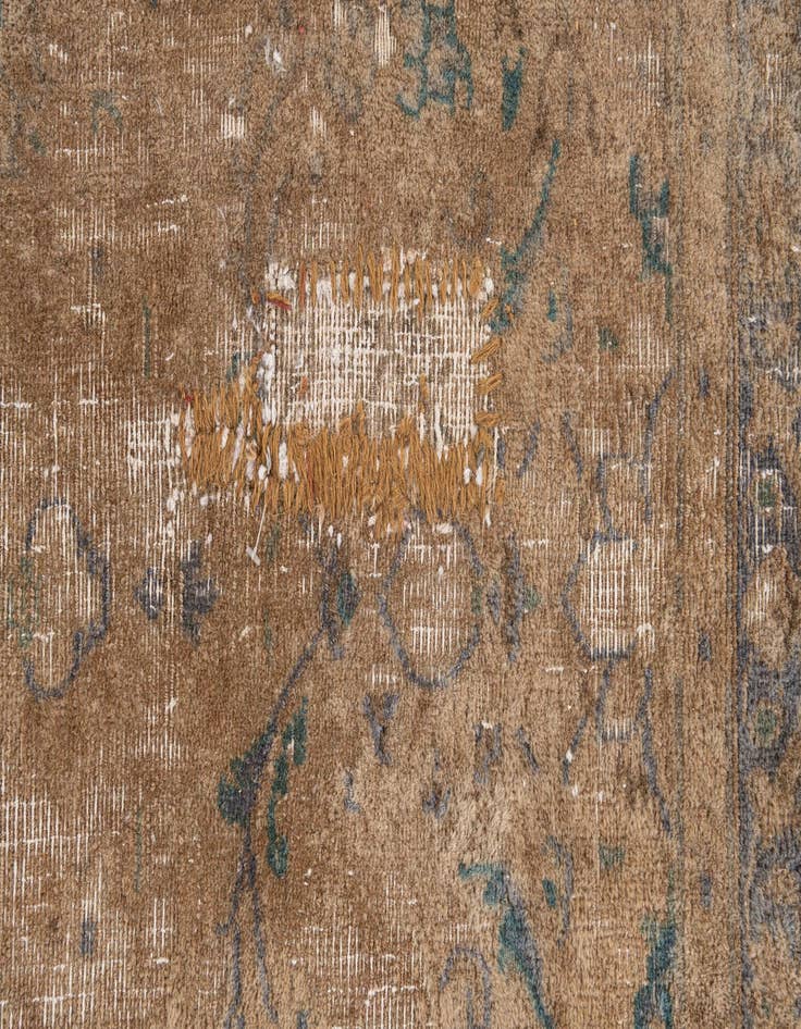 Detail image of 6' x 9' 3  Hand Knotted Ultra Vintage Persian Wool Rug