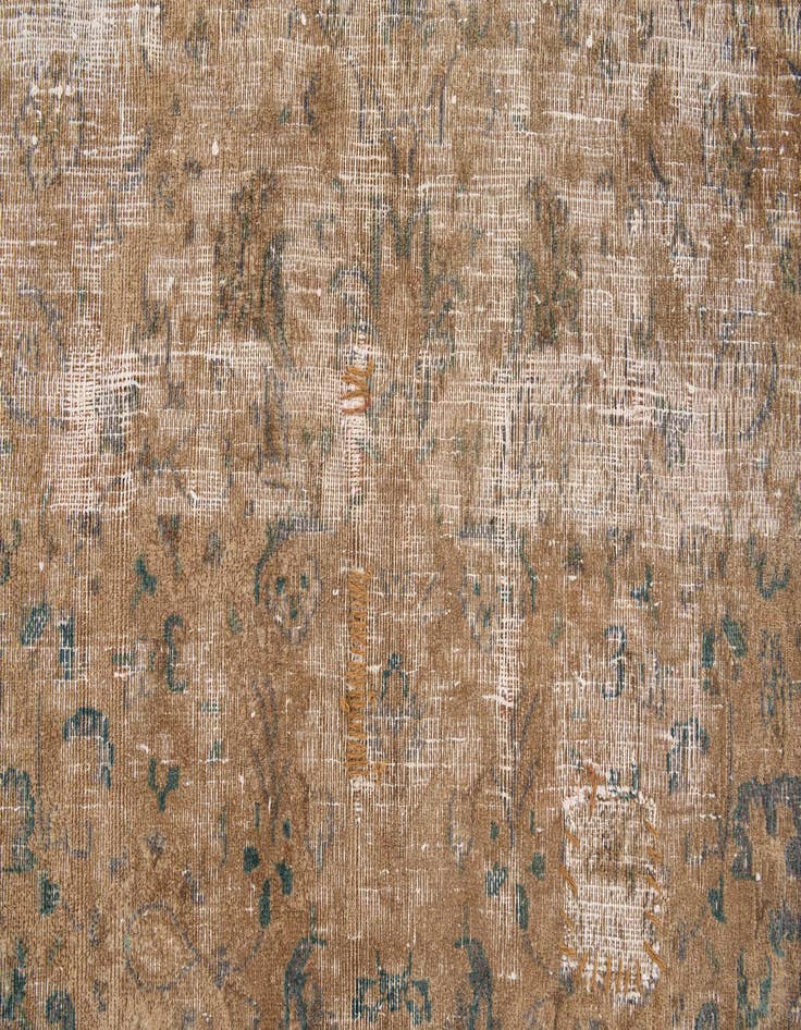 Detail image of 6' x 9' 3  Hand Knotted Ultra Vintage Persian Wool Rug