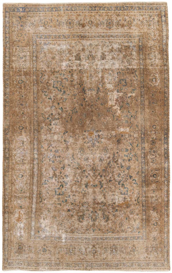 Detail image of 6' x 9' 3 Hand Knotted Ultra Vintage Persian Wool Rug