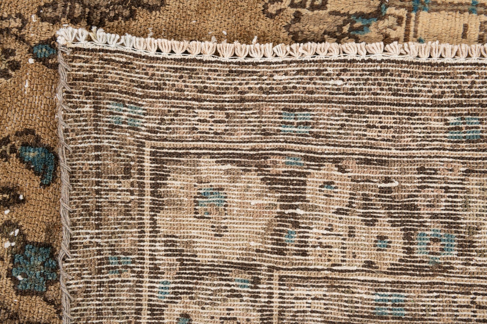6' 10 x 9' 7 Hand Knotted Ultra Vintage Persian Wool Rug