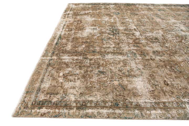7' x 9' 10 Hand Knotted Ultra Vintage Persian Wool Rug
