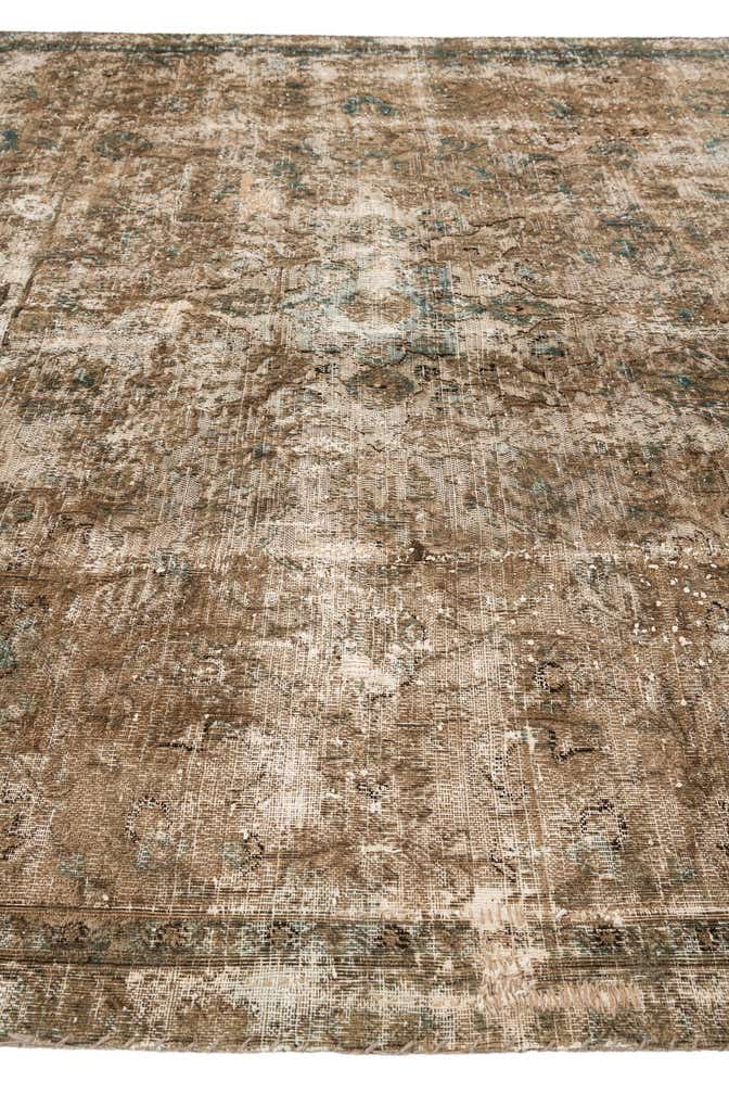 7' x 9' 10 Hand Knotted Ultra Vintage Persian Wool Rug
