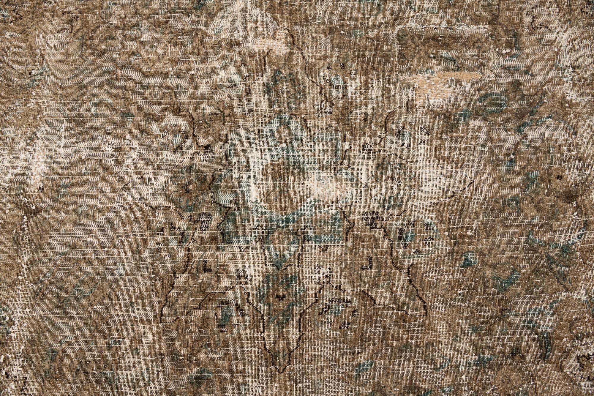 7' x 9' 10 Hand Knotted Ultra Vintage Persian Wool Rug