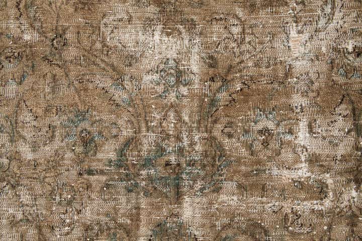 7' x 9' 10 Hand Knotted Ultra Vintage Persian Wool Rug