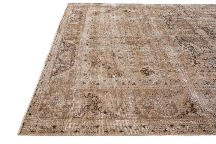 6' 3 x 10' 1 Hand Knotted Ultra Vintage Persian Wool Rug