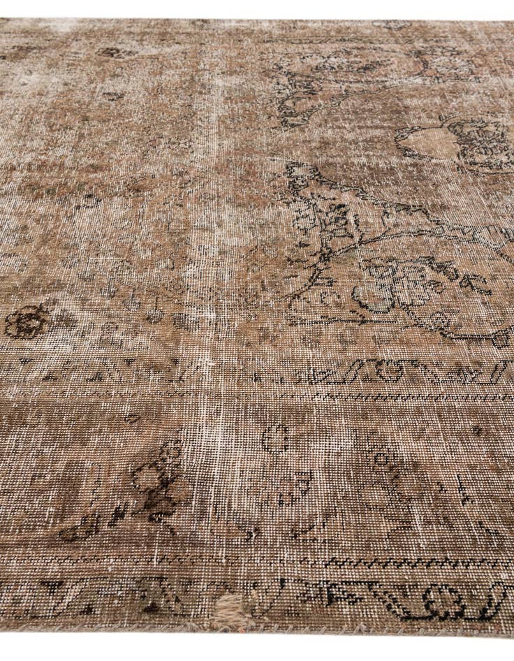 Detail image of 6' 3 x 10' 1  Hand Knotted Ultra Vintage Persian Wool Rug