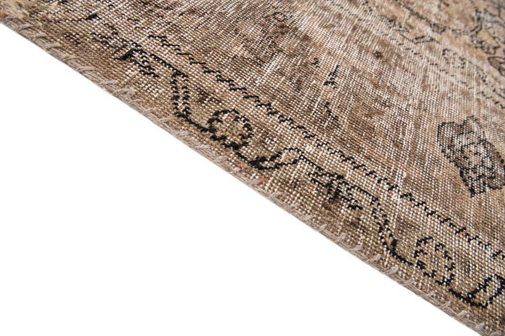 Detail image of 6' 3 x 10' 1 Hand Knotted Ultra Vintage Persian Wool Rug