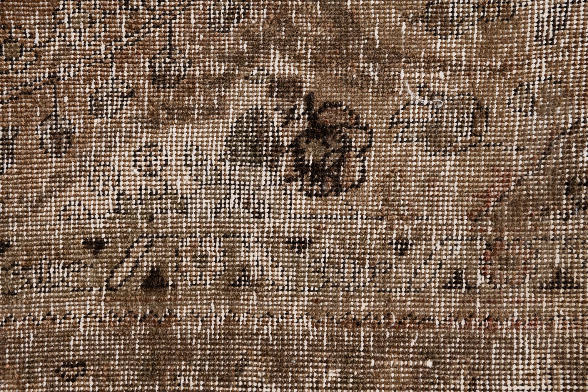 6' 3 x 10' 1 Hand Knotted Ultra Vintage Persian Wool Rug