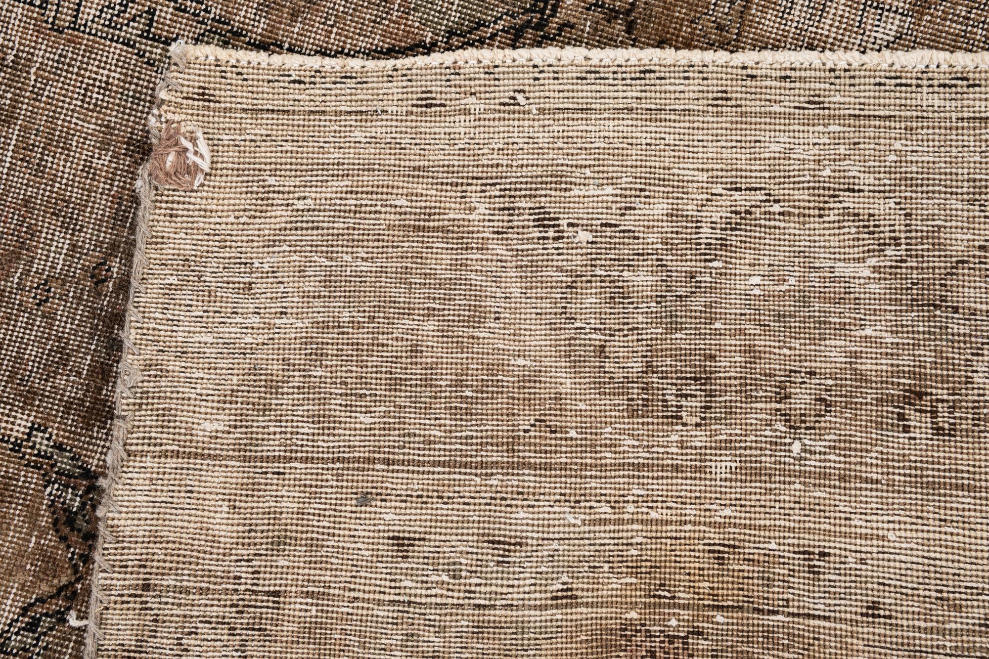 6' 3 x 10' 1 Hand Knotted Ultra Vintage Persian Wool Rug