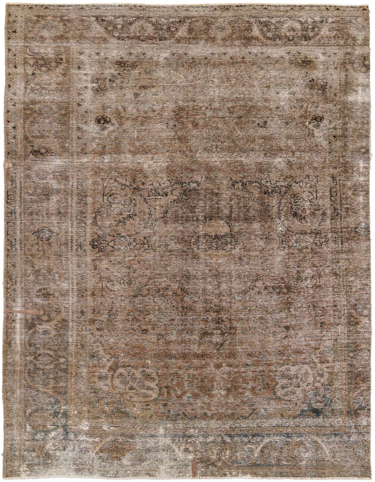 Primary image 6' 3 x 10' 1  Hand Knotted Ultra Vintage Persian Wool Rug