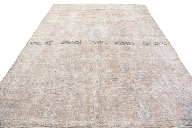 Detail image of 8' 3 x 10' 10 Hand Knotted Ultra Vintage Persian Wool Rug