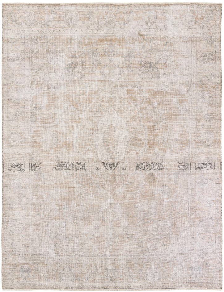 Detail image of 8' 3 x 10' 10 Hand Knotted Ultra Vintage Persian Wool Rug