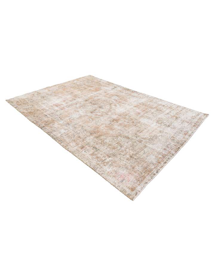 6' 6 x 9' 6 Hand Knotted Ultra Vintage Persian Wool Rug