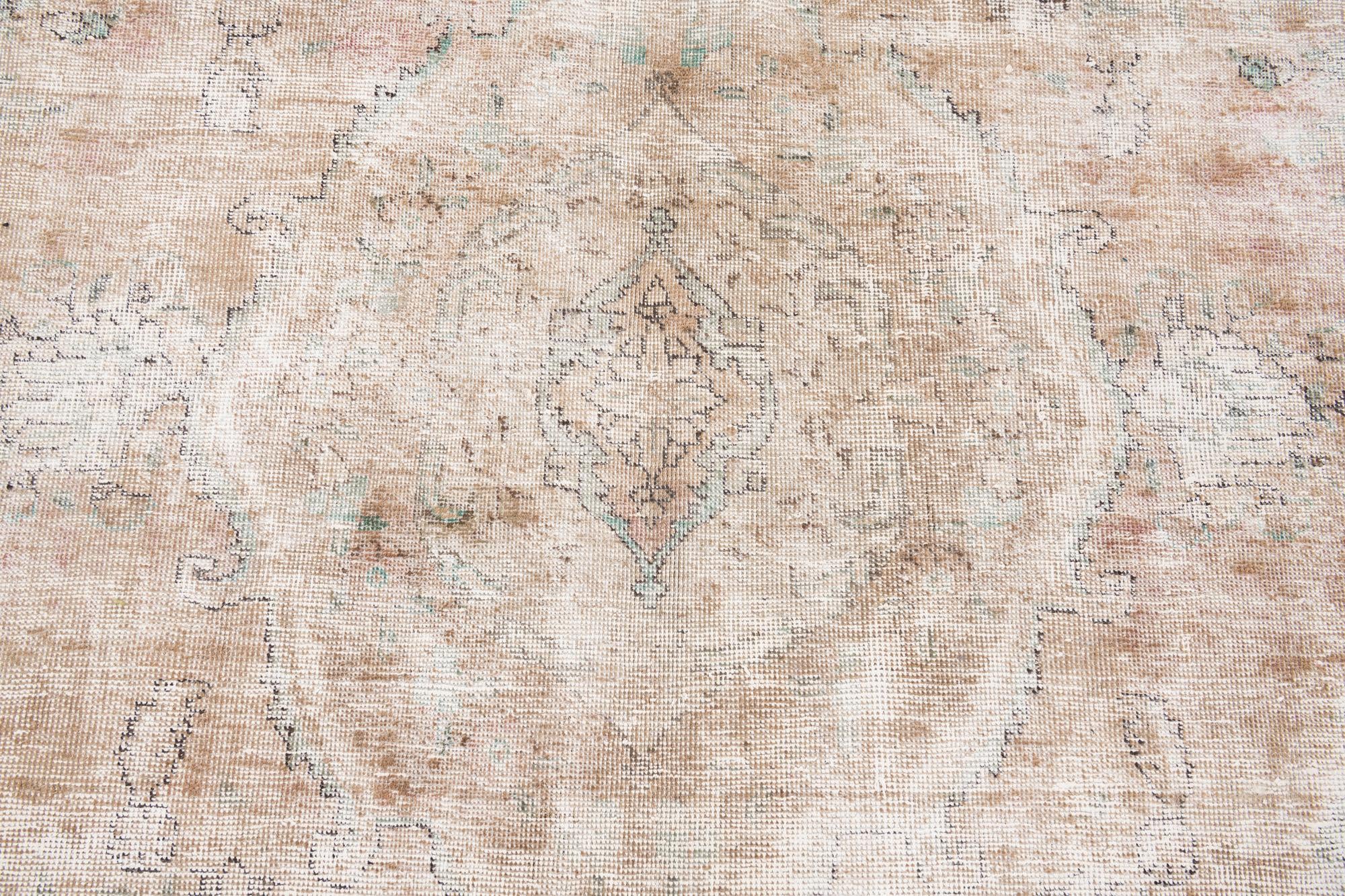 6' 6 x 9' 6 Hand Knotted Ultra Vintage Persian Wool Rug