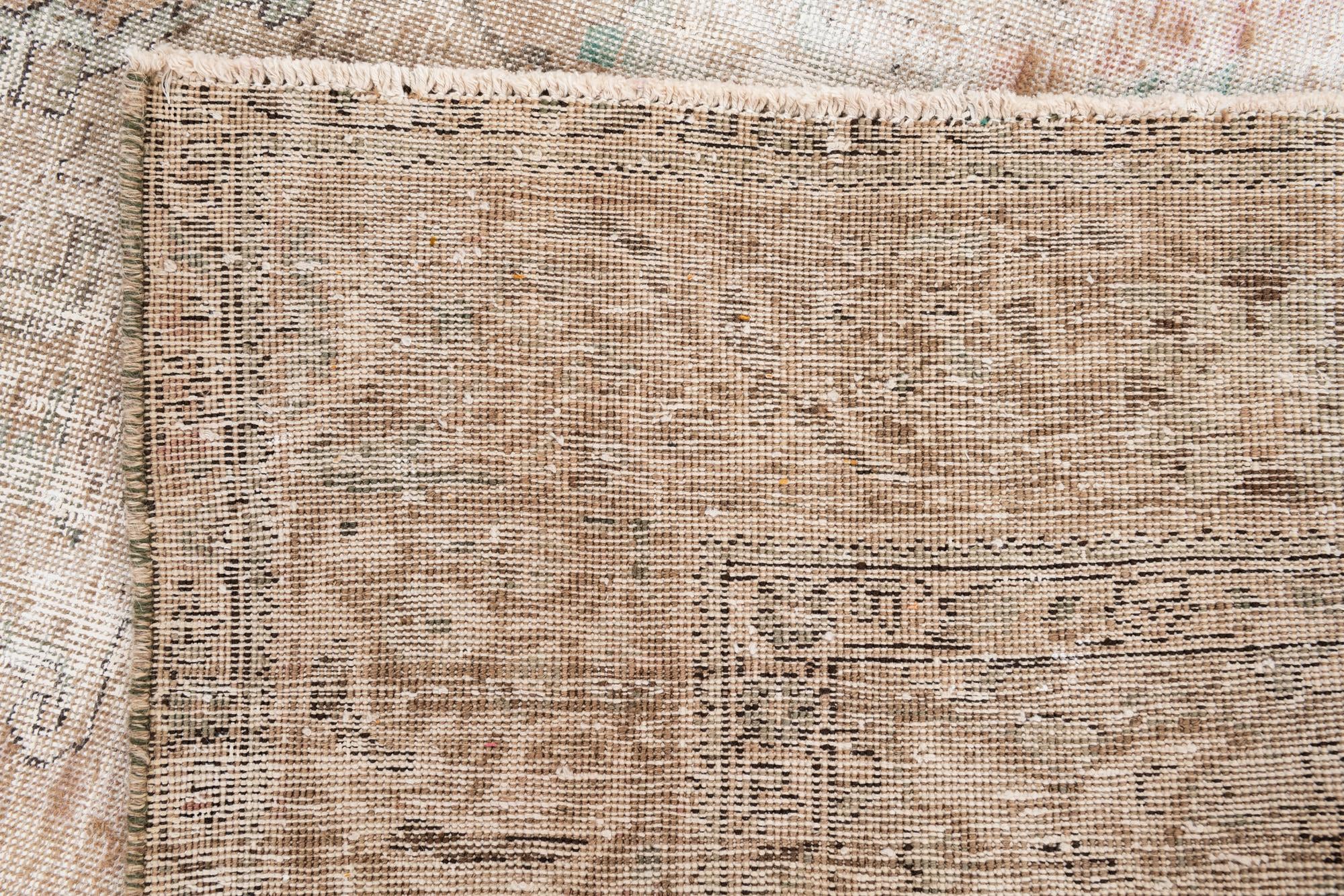 6' 6 x 9' 6 Hand Knotted Ultra Vintage Persian Wool Rug