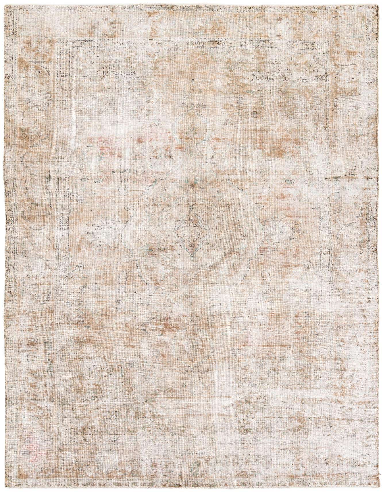 Primary image 6' 6 x 9' 6  Hand Knotted Ultra Vintage Persian Wool Rug