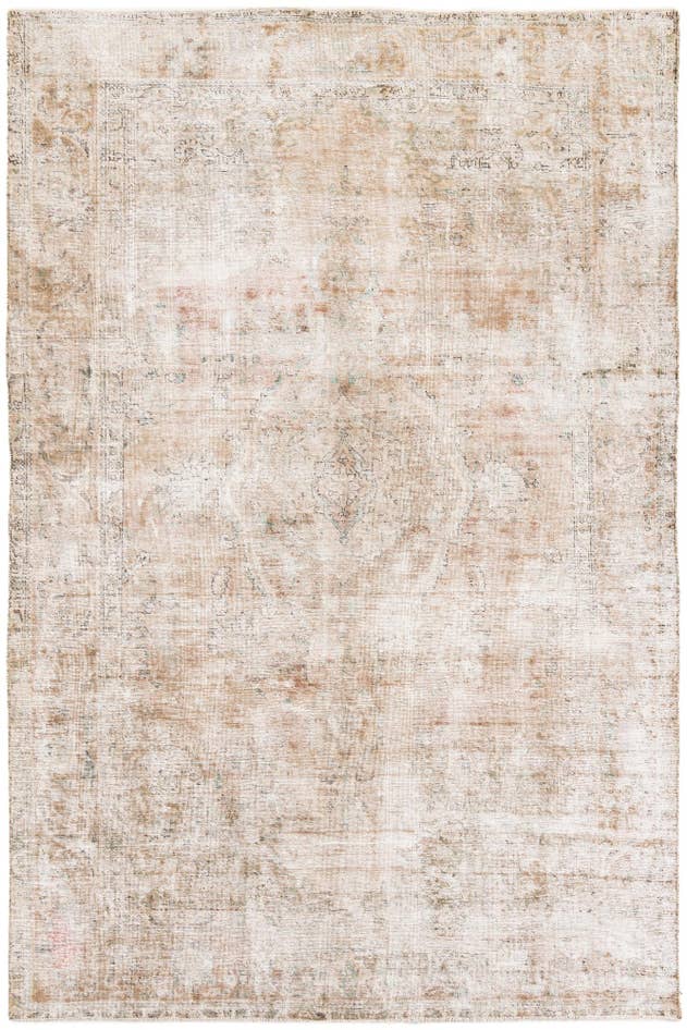 Detail image of 6' 6 x 9' 6 Hand Knotted Ultra Vintage Persian Wool Rug