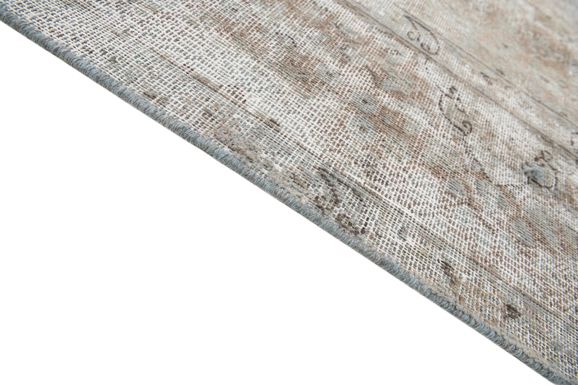 7' 7 x 11' Hand Knotted Ultra Vintage Persian Wool Rug