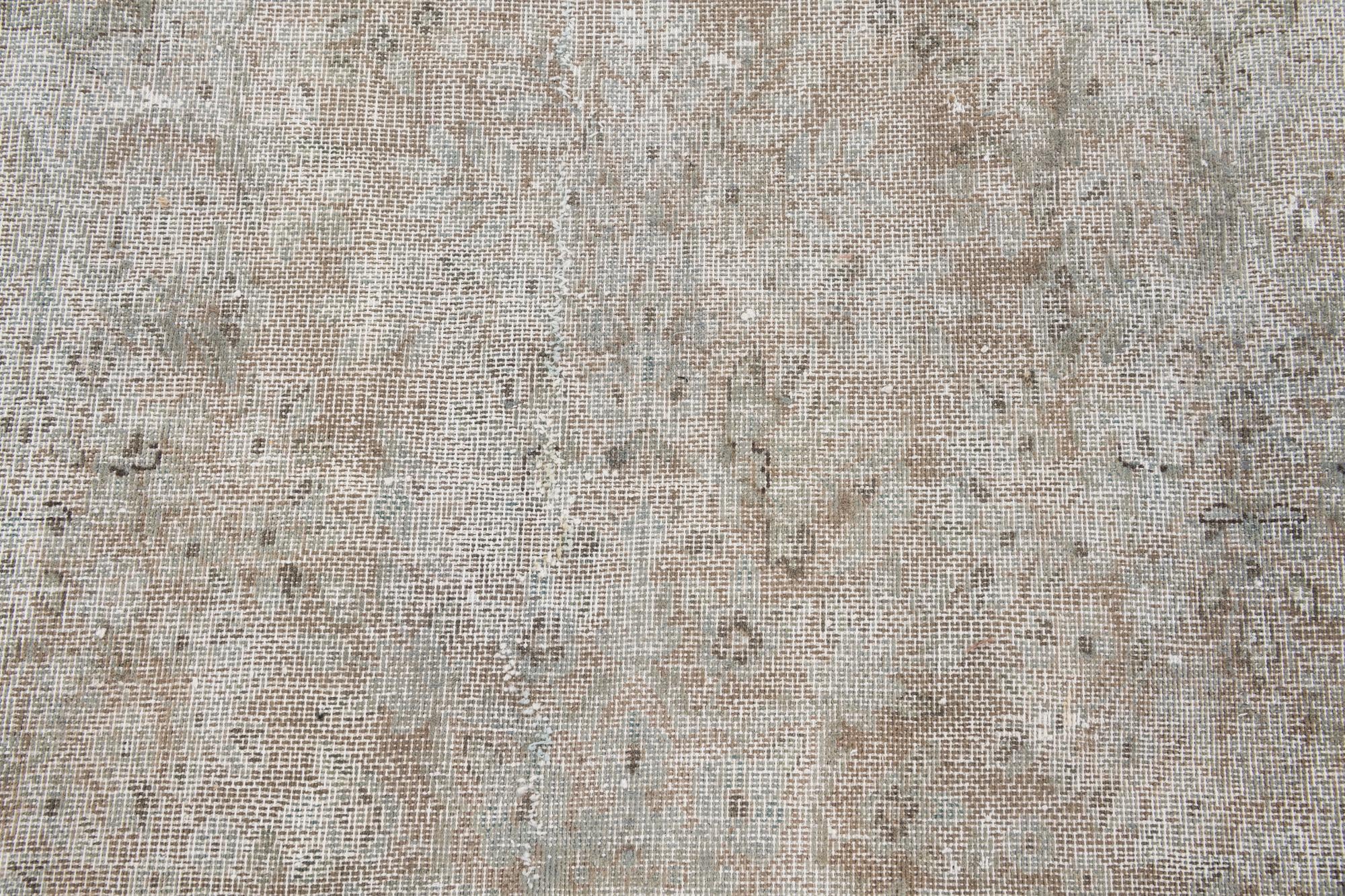 7' 7 x 11' Hand Knotted Ultra Vintage Persian Wool Rug