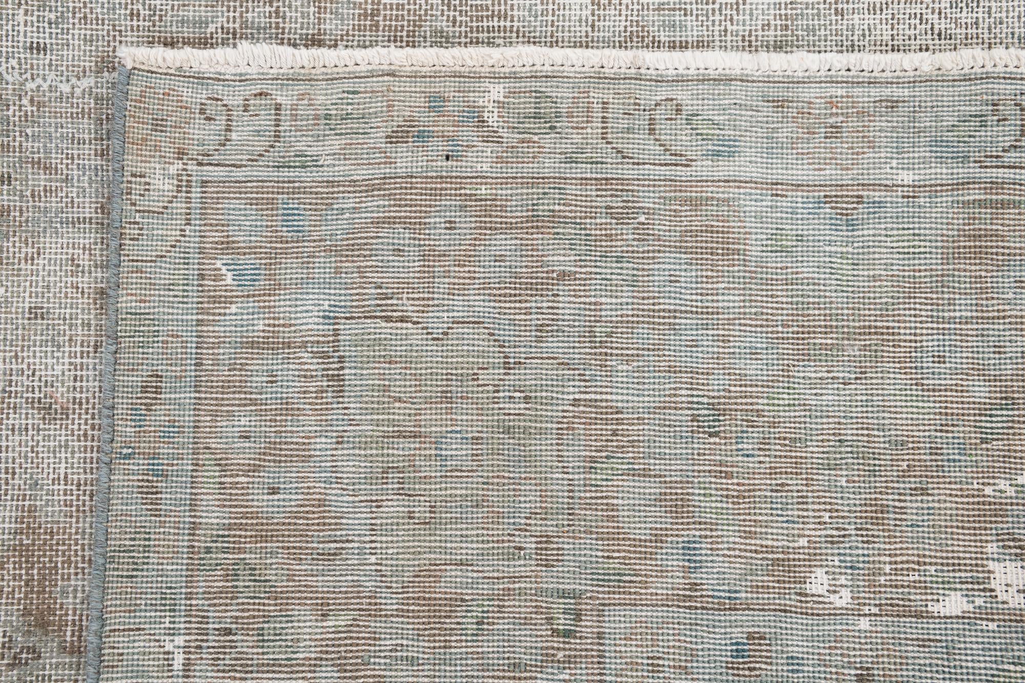 7' 7 x 11' Hand Knotted Ultra Vintage Persian Wool Rug