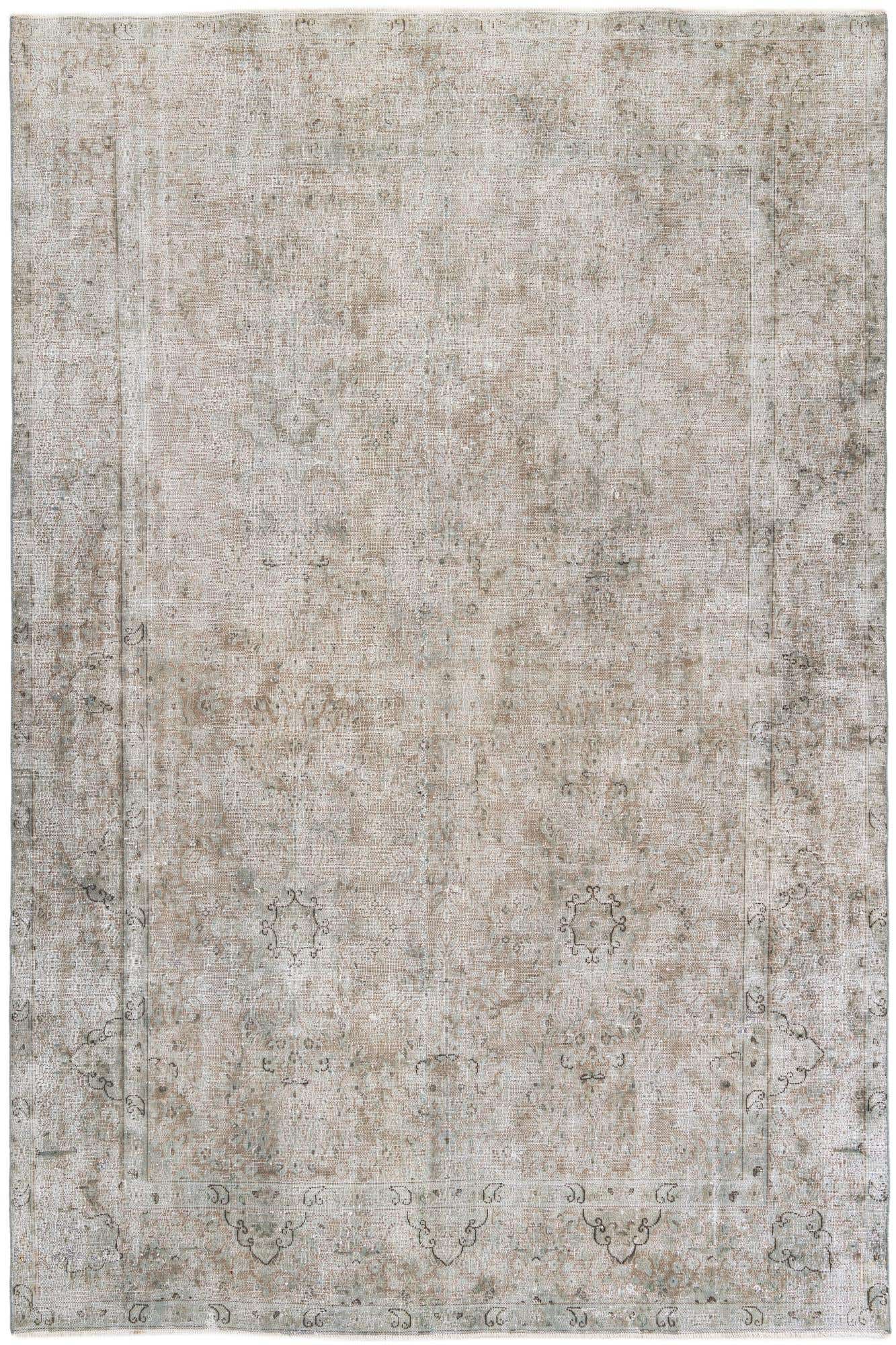 7' 7 x 11' Hand Knotted Ultra Vintage Persian Wool Rug