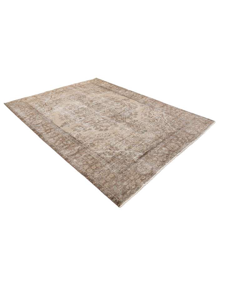 6' 7 x 8' 10 Hand Knotted Ultra Vintage Persian Wool Rug