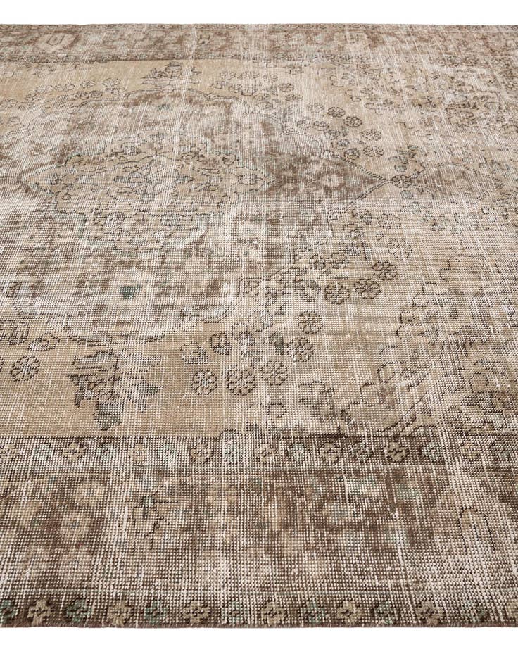Detail image of 6' 7 x 8' 10  Hand Knotted Ultra Vintage Persian Wool Rug