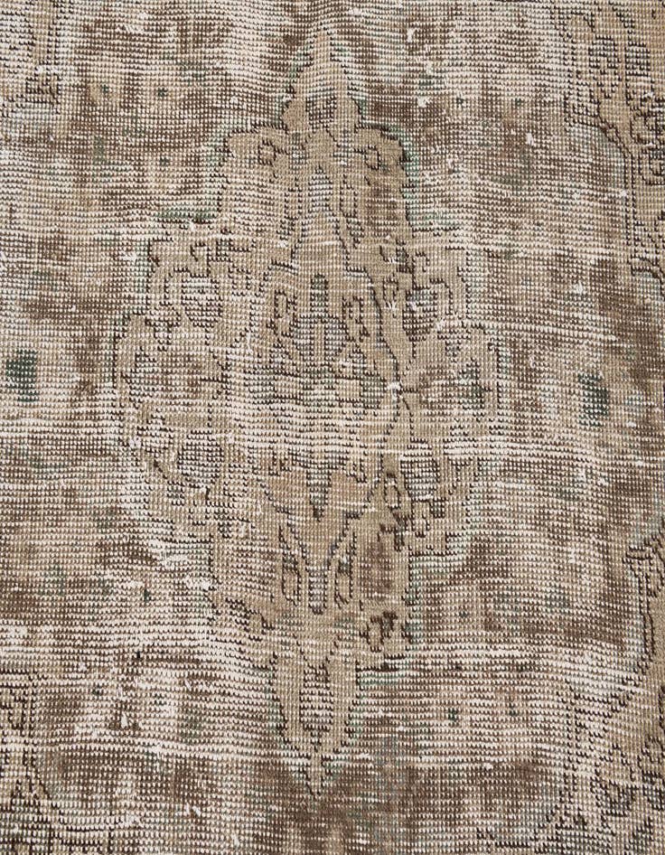 Detail image of 6' 7 x 8' 10  Hand Knotted Ultra Vintage Persian Wool Rug