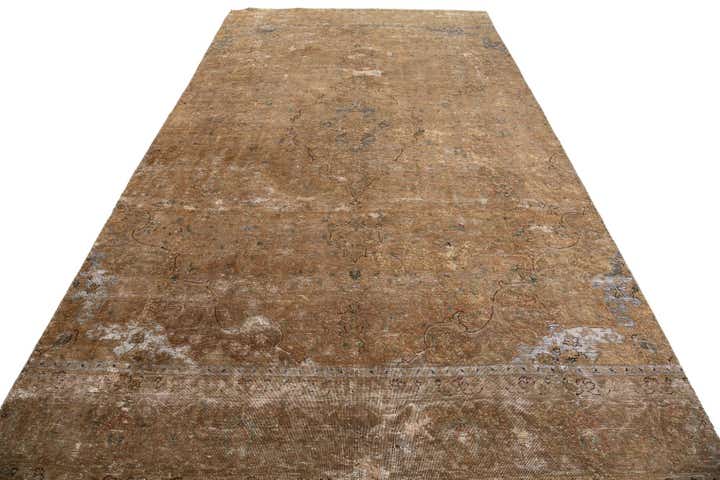 6' 9 x 12' 4 Hand Knotted Ultra Vintage Persian Wool Rug