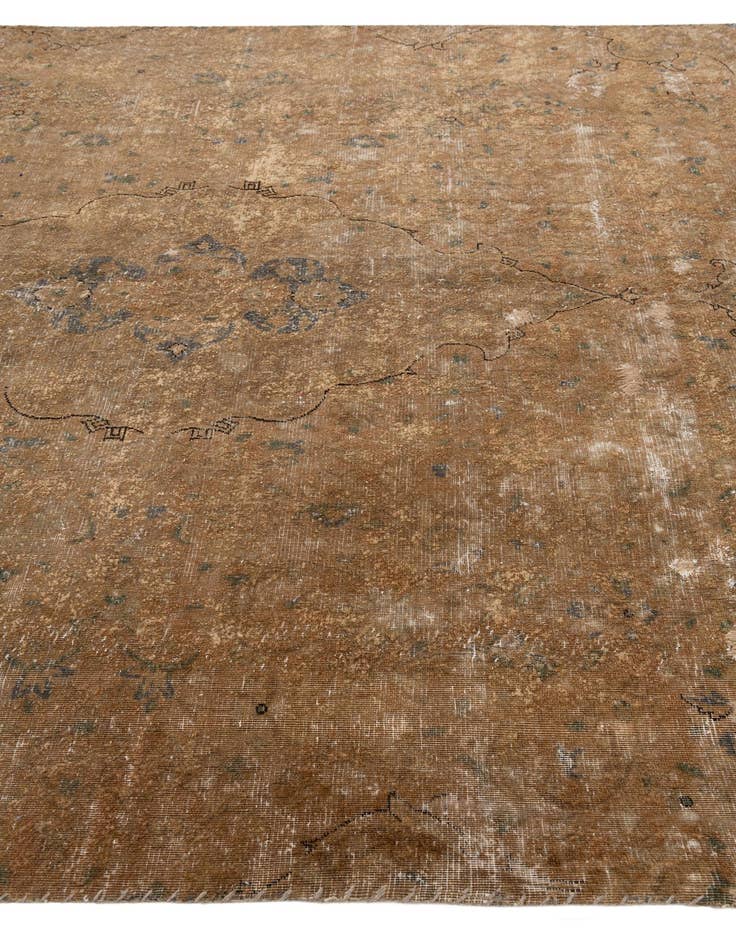 Detail image of 6' 9 x 12' 4  Hand Knotted Ultra Vintage Persian Wool Rug