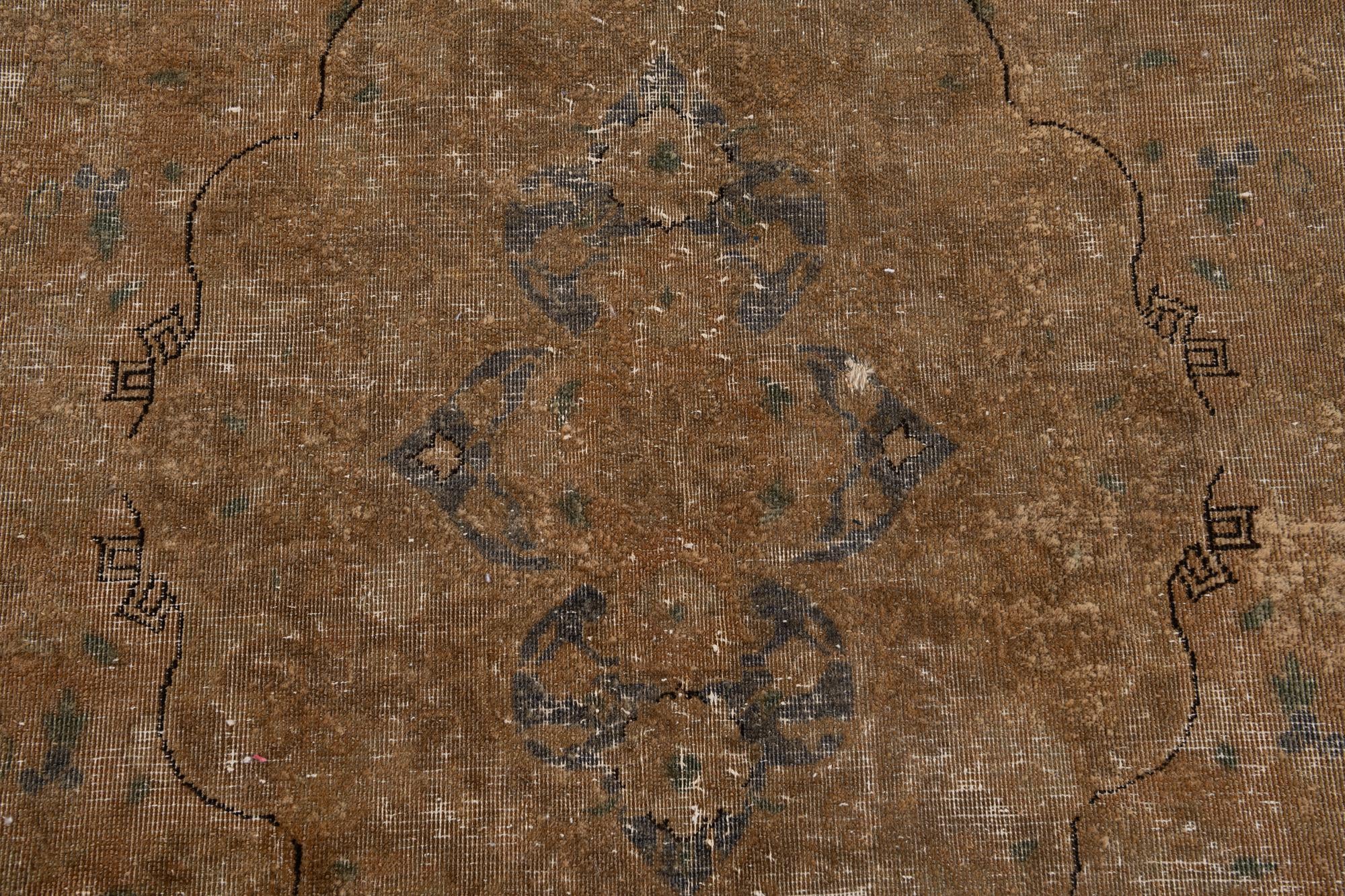 6' 9 x 12' 4 Hand Knotted Ultra Vintage Persian Wool Rug