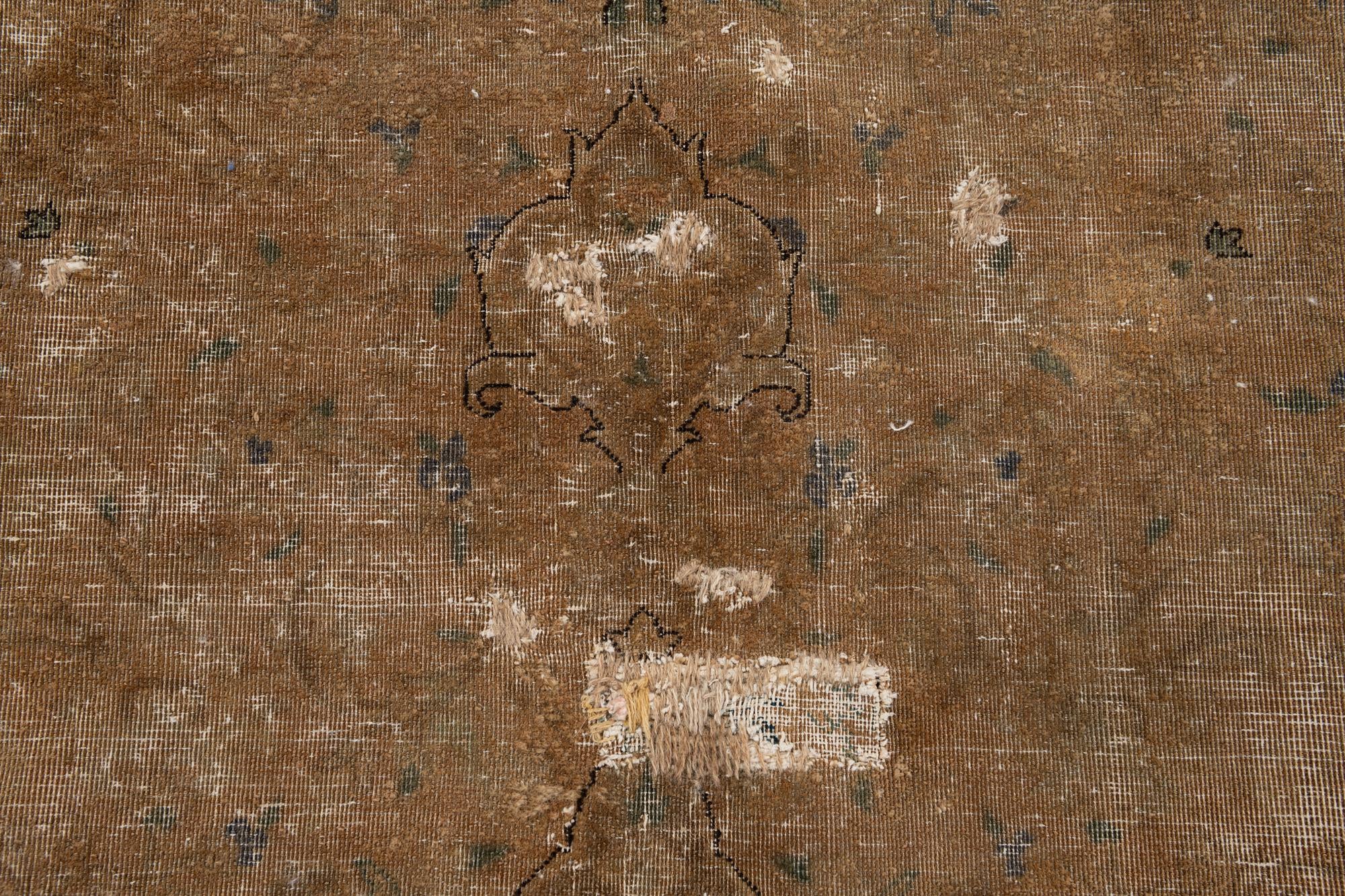 6' 9 x 12' 4 Hand Knotted Ultra Vintage Persian Wool Rug