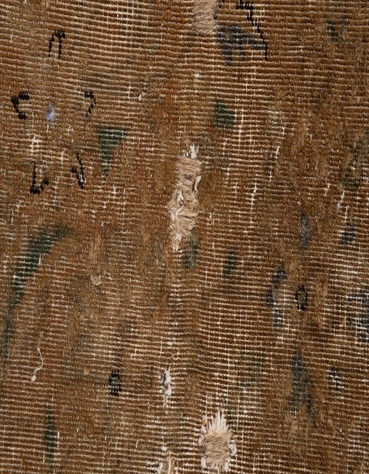 Detail image of 6' 9 x 12' 4  Hand Knotted Ultra Vintage Persian Wool Rug