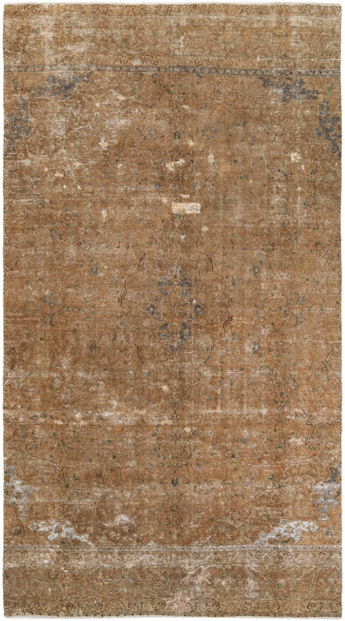 6' 9 x 12' 4 Hand Knotted Ultra Vintage Persian Wool Rug