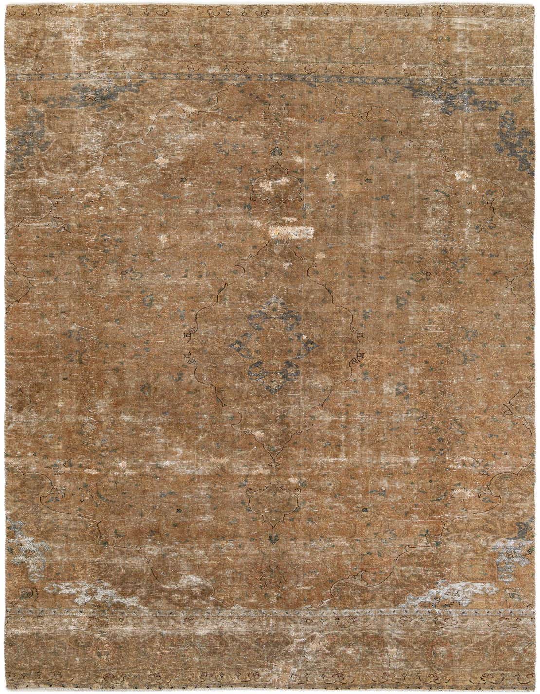 Primary image 6' 9 x 12' 4  Hand Knotted Ultra Vintage Persian Wool Rug