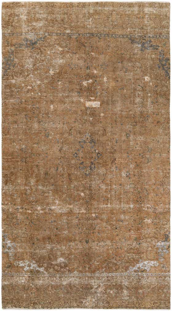 6' 9 x 12' 4 Hand Knotted Ultra Vintage Persian Wool Rug
