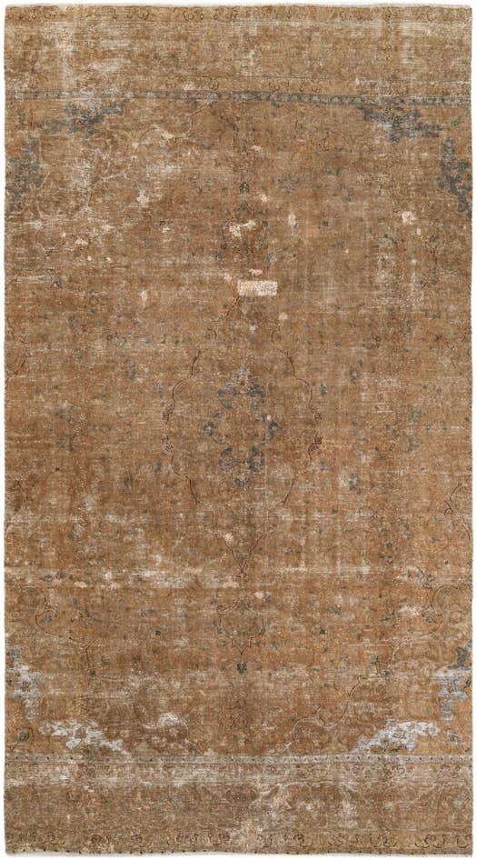 Detail image of 6' 9 x 12' 4 Hand Knotted Ultra Vintage Persian Wool Rug