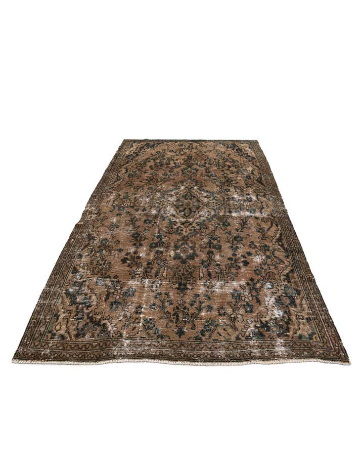 5' 7 x 8' 10 Hand Knotted Ultra Vintage Persian Wool Rug