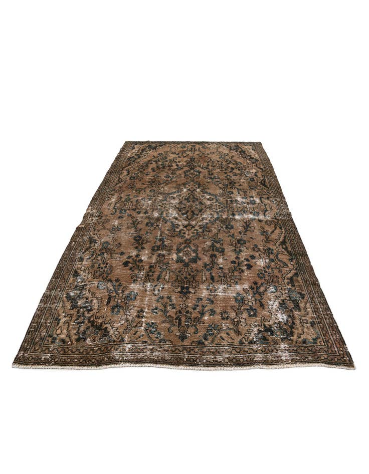 Detail image of 5' 7 x 8' 10 Hand Knotted Ultra Vintage Persian Wool Rug