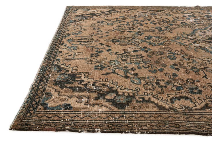 Detail image of 5' 7 x 8' 10 Hand Knotted Ultra Vintage Persian Wool Rug