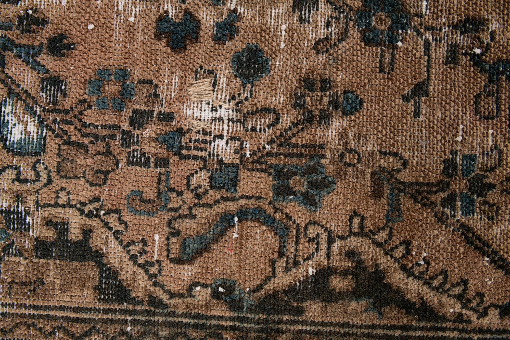 5' 7 x 8' 10 Hand Knotted Ultra Vintage Persian Wool Rug