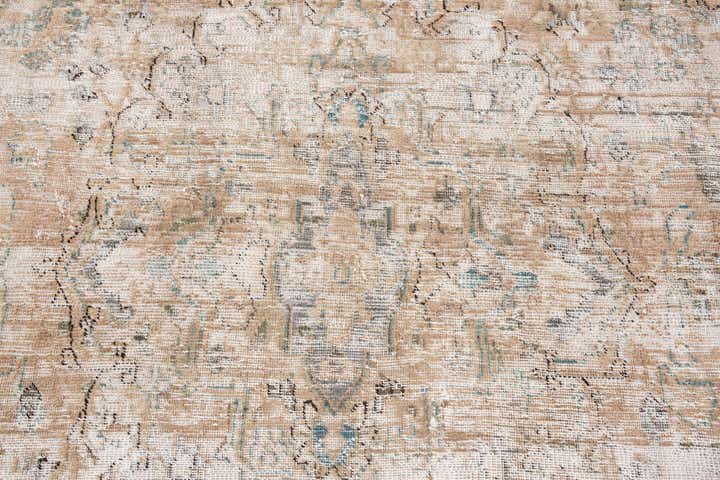 8' 10 x 12' 2 Hand Knotted Ultra Vintage Persian Wool Rug